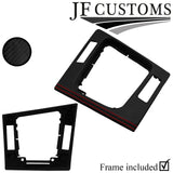 D RED STITCH CARBON GEAR SURROUND COVER + FRAME FOR BMW E46 99-05 COUPE JF2
