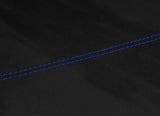ROYAL BLUE STITCH TARTAN D GREY SUEDE HEADLINER COVER FITS VW T6 MULTIVAN 16-19
