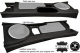 WHITE  STITCHING CENTRE CONSOLE LEATHER COVER FITS MAZDA MX5 MK3 3.5 2009-2015