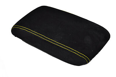 yellow stitch FITS MITSUBISHI EVO 7 8 9 SUEDE ARMREST COVER CUSTOM NEW