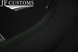GREEN STITCH LEATHER CENTRE DASH CONSOLE COVERS FITS MERCEDES SLK R170 96-04