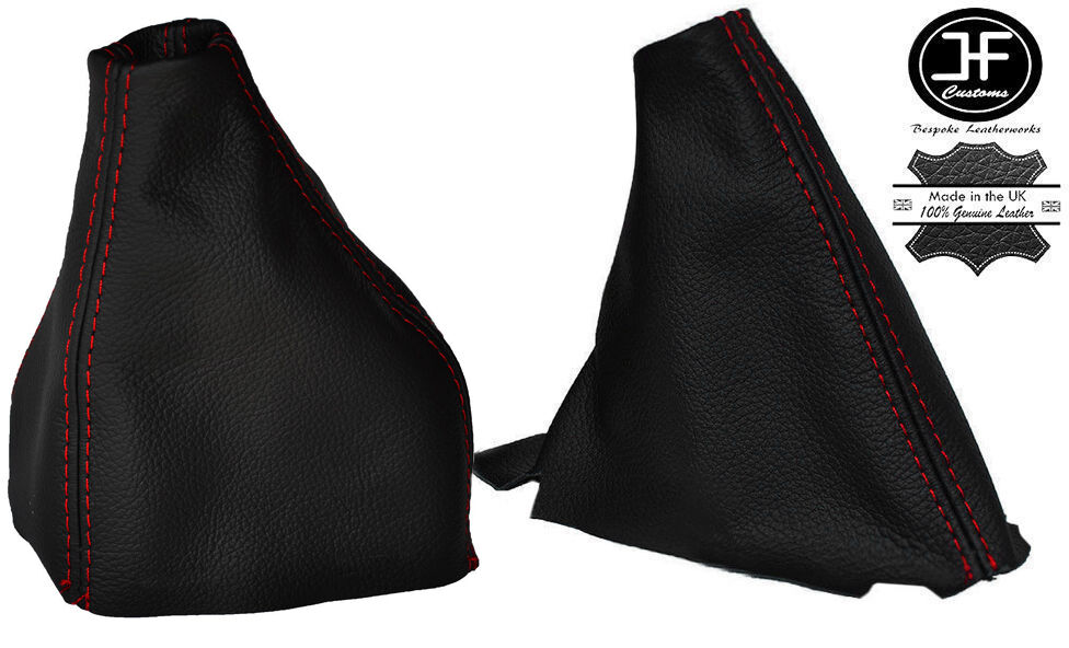 RED STITCH REAL LEATHER GEAR & HANDBRAKE GAITER FITS FIAT BARCHETTA 95-05
