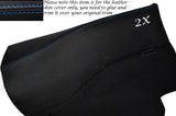 BLUE STITCH 2X REAR DOOR CARDS LEATHER SKIN COVERS FITS NISSAN 300ZX Z32 90-96
