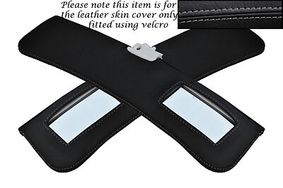 GREY STITCH FITS ALFA ROMEO GTV COUPE 916 95-05 2X SUN VISORS LEATHER COVER ONLY