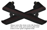 RED STITCH 2X FULL DOOR HANDLE SKIN COVERS FITS PORSCHE BOXSTER 987 & CAYMAN