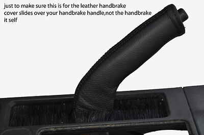 black stitch FITS SAAB 9-3 98-03 LEATHER HANDBRAKE HANDLE COVER ONLY CUSTOM NEW