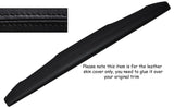 BLACK STITCH TOP DASH DASHBOARD LEATHER SKIN COVER FITS JAGUAR DAIMLER 250 V8