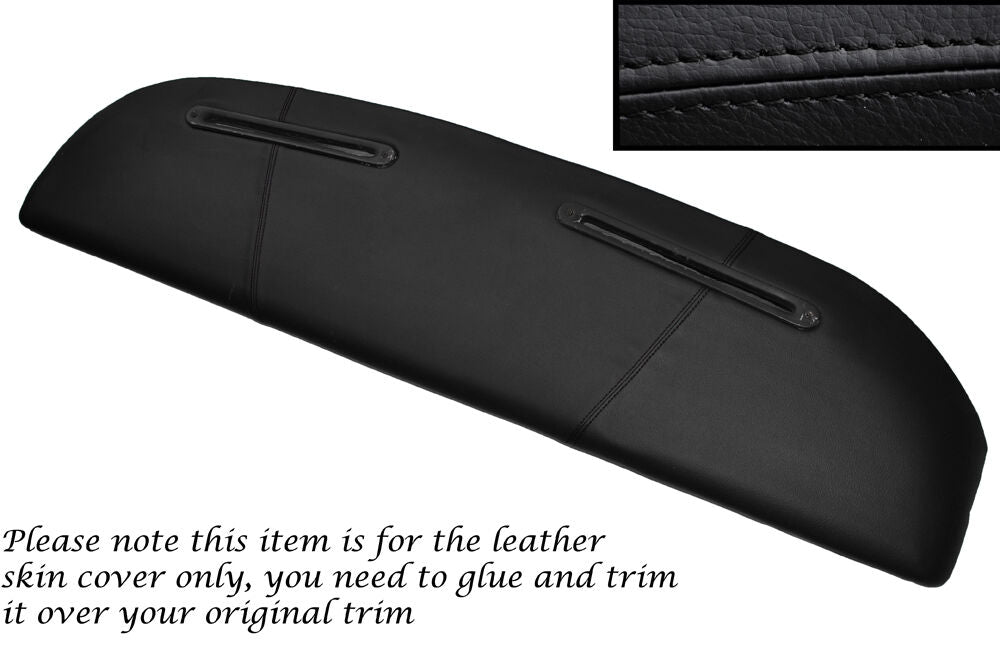 BLACK STITCHING TOP DASH DASHBOARD LEATHER COVER FITS RELIANT SCIMITAR SE5