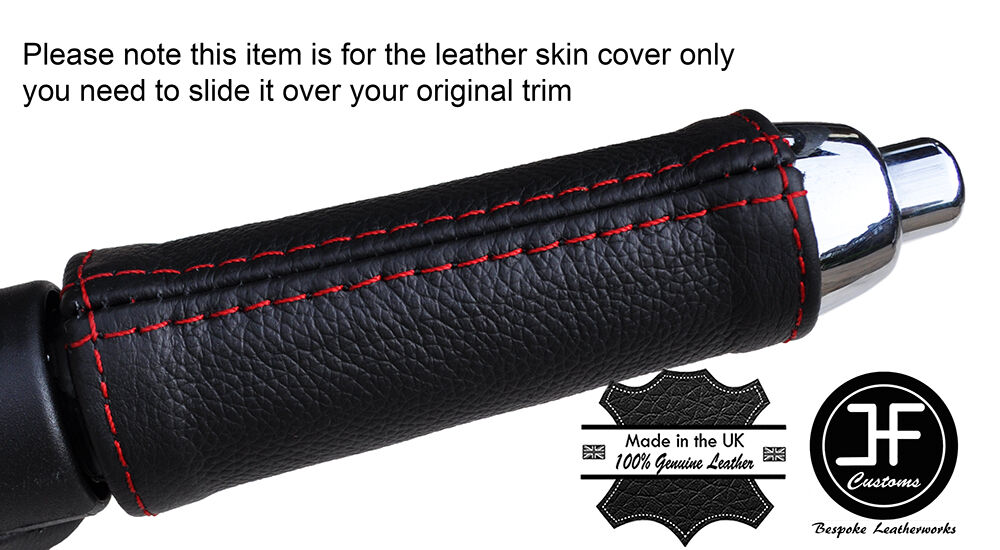 RED STITCH HANDBRAKE HANDLE LEATHER COVER FITS BMW MINI COOPER F55 F56 14-16