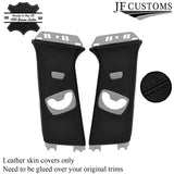 BLACK STITCH ITALIAN LEATHER PILLAR KIT COVERS FOR BMW 3 SERIES F30 11-19