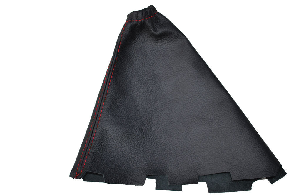 RED STITCH FITS DAEWOO KALOS CHEVROLET AVEO 02-2008 HANDBRAKE GAITOR LEATHER