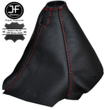 RED STITCH LEATHER GEAR GAITER BOOT FITS NISSAN SKYLINE R34 GTR GTS 98-02