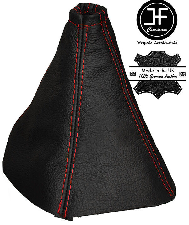RED STITCHING LEATHER GEAR STICK GAITER COVER FITS KIA SORENTO 2002-2006