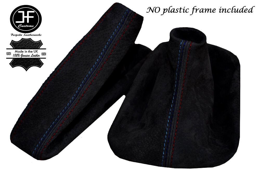 FOR BMW 3 SERIES E36 E46 1991-2005 GEAR HANDBRAKE GAITER SUEDE TRI STITCHING