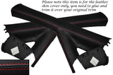 RED STITCH 2X A POST PILLAR SKIN COVERS FITS MERCEDES VITO W639 2004-2012
