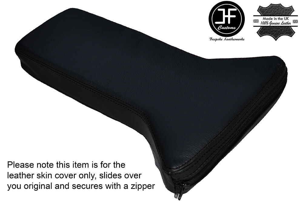 BLACK  STITCHING ARMREST LEATHER CUSHION FITS CORVETTE C3 1968-1982 CUSTOM NEW