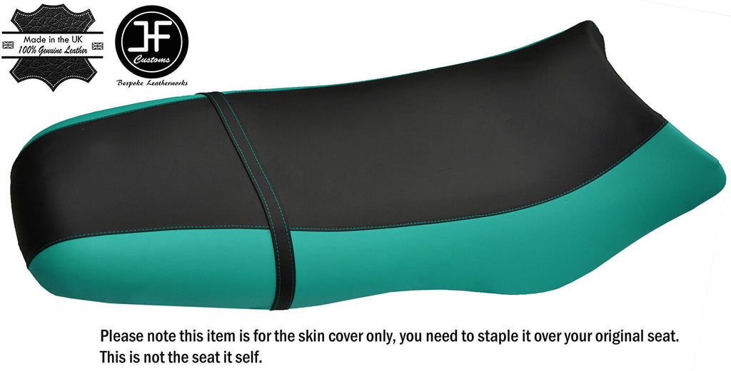BLACK & TEAL CUSTOM FITS SEA DOO GSX GS RFI 96-04 VINYL SEAT COVER + STRAP