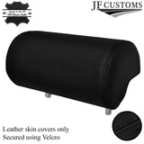 BLACK STITCH 1X REAR CENTER HEADREST LEATHER COVER FITS AUDI A3 8P S3 03-12