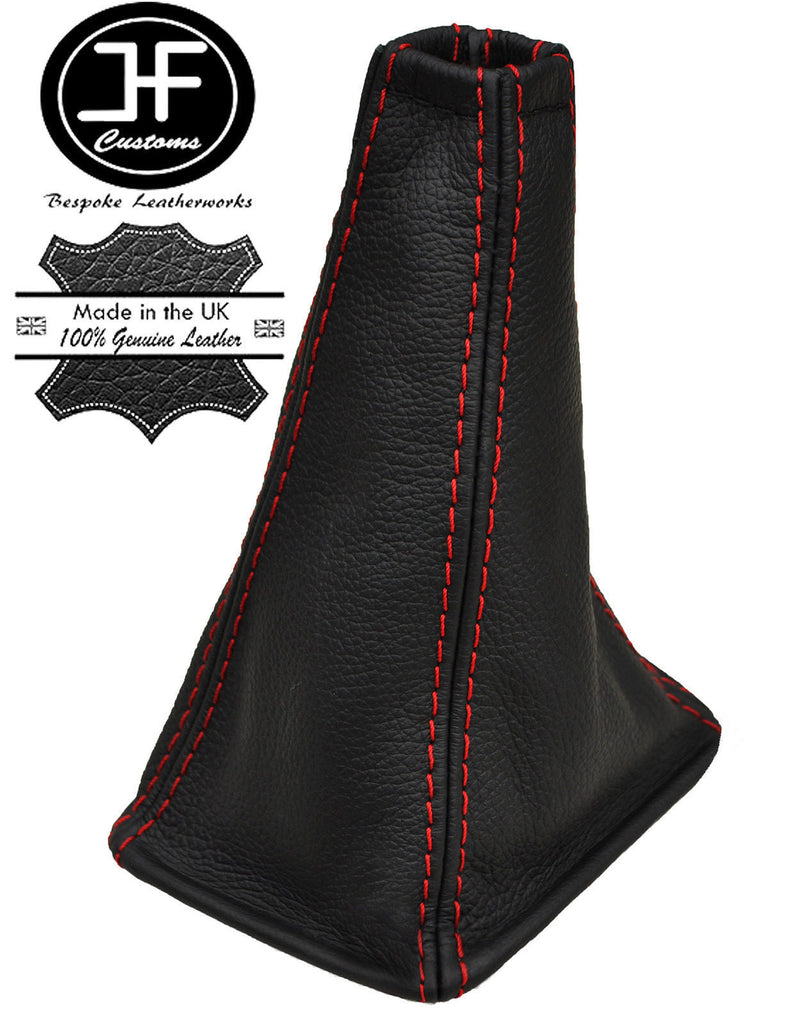 RED STITCH AUTO AUTOMATIC LEATHER GEAR GAITER FOR LAND ROVER FREELANDER 98-02