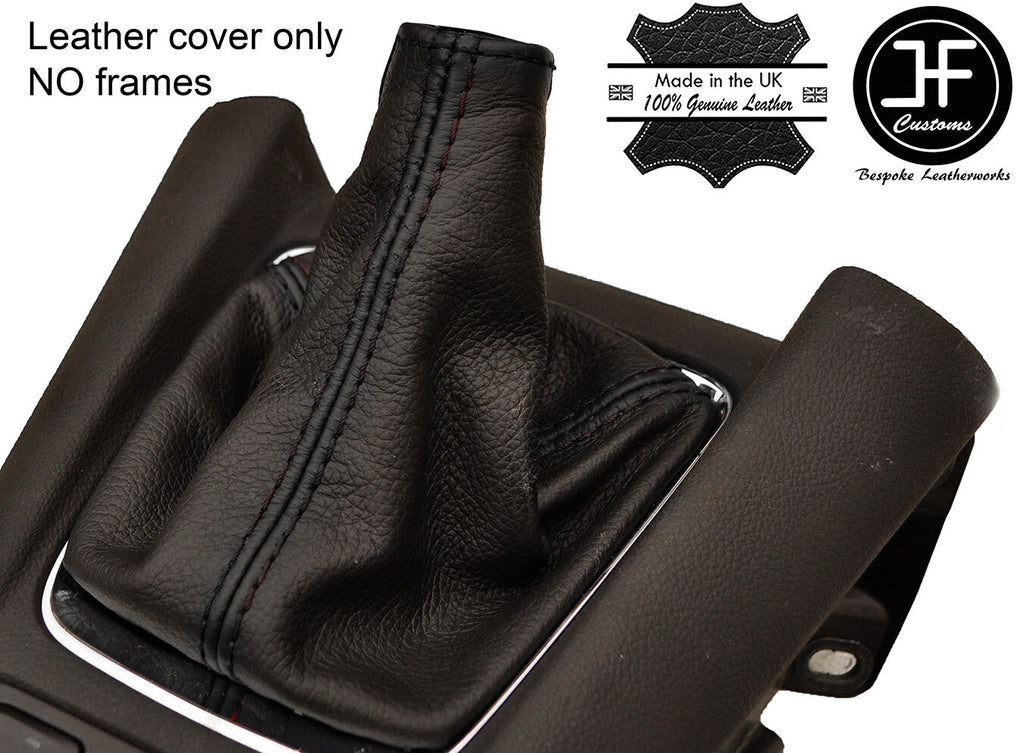 BLACK STITCH LEATHER GEAR GAITER FITS VAUXHALL OPEL ZAFIRA C TOURER 2012-2017