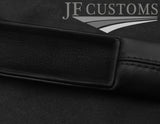 BLACK ITALIAN LEATHER 2X CAR KEY HOLDER PROTECTOR FITS JAGUAR XJ40 XJ6 86-94
