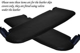 BLACK STITCH FITS AUDI TT COUPE 1998-2006 2X SUN VISORS LEATHER COVERS ONLY