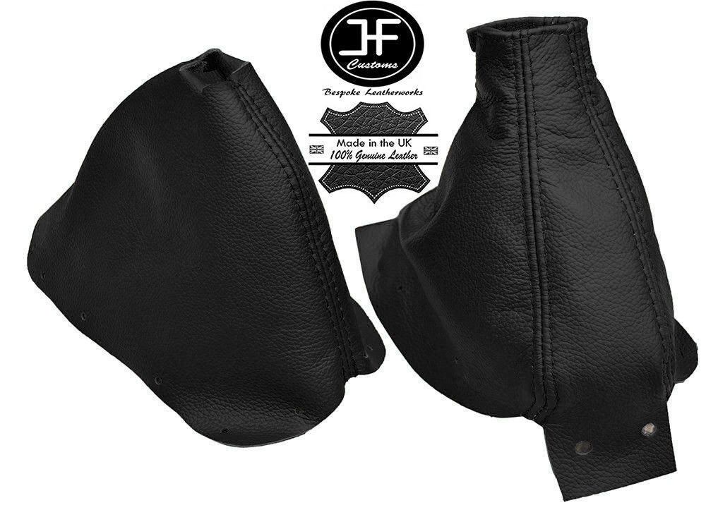 BLACK REAL LEATHER GEAR & HANDBRAKE GAITER FITS 300ZX Z32 1989-2000 CUSTOM NEW