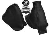 BLACK REAL LEATHER GEAR & HANDBRAKE GAITER FITS 300ZX Z32 1989-2000 CUSTOM NEW