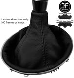 BLACK STITCH REAL LEATHER 5 SPEED MANUAL GEAR GAITER FOR SUBARU OUTBACK 08-14