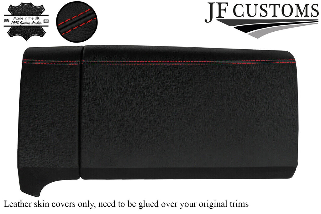 D RED STITCH LEATHER GLOVEBOX COVER FOR PORSCHE CAYENNE 955 MK1 03-10 CUSTOM NEW