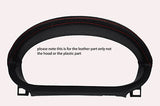 red stitch FITS FORD FIESTA MK6 02-07 GAUGE HOOD SPEEDO LEATHER COVER ONLY