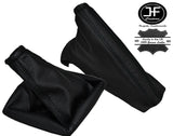 BLACK STITCH LEATHER GEAR & HANDBRAKE FITS VAUXHALL OPEL TIGRA B TWINTOP 04-09