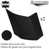 FOR RANGE ROVER SPORT L494 13-21 BLACK STITCH LEATHER 2X REAR D-PILLAR COVER