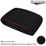 RED STITCH ARMREST SUEDE SKIN COVER FITS SUBARU IMPREZA WRX STI 2008-2016