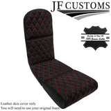 RED STITCH 2X AFTERMARKET SEAT INSERT COVERS FOR PORSCHE CARRERA GT2 03-07