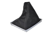 FITS MERCEDES C CLASS W204 MANUAL GEAR GAITER white stitch CUSTOM NEW MADE IN UK