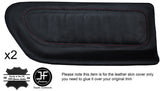 RED STITCH 2X REAR DOOR INSERT LEATHER COVERS FITS HONDA PRELUDE 1992-1996