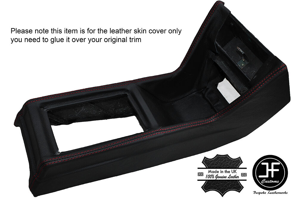 RED STITCH CONSOLE GEAR SURROUND LEATHER COVER FITS ALFA ROMEO ALFASUD TI