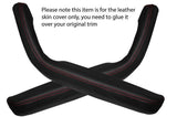 RED STITCHING 2X DOOR HANDLE ARMREST COVERS FITS TOYOTA CELICA 78-81 SUPRA MK1