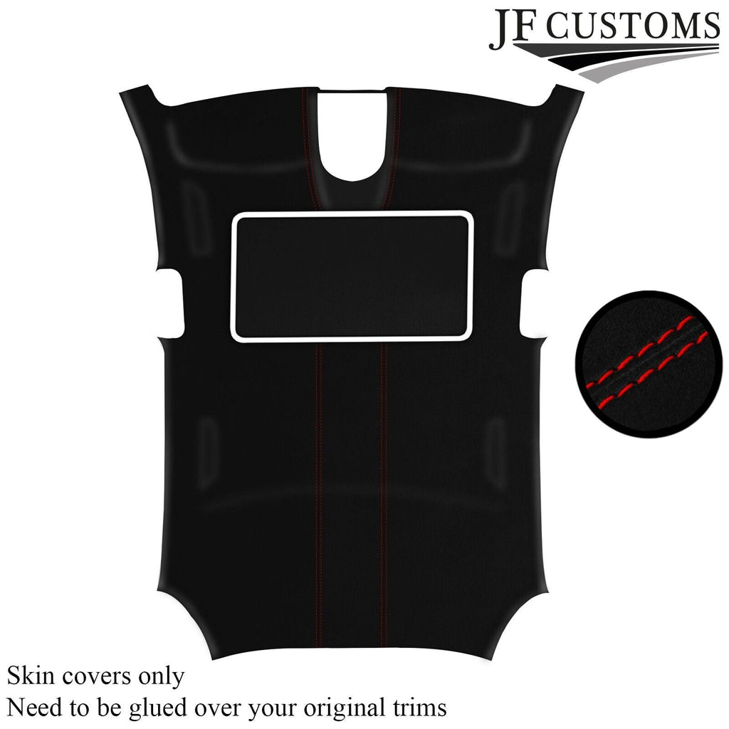 RED STITCH LUXE-SUEDE SUNROOF HEADLINER FOR PORSCHE PANAMERA 11-16 CUSTOM NEW