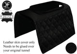 BLACK DIAMOND STITCH CONSOLE GEAR TUNNEL PADDED LTHR COVER FOR DEFENDER 90 110