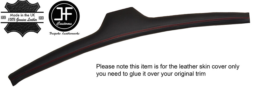 RED STITCH FRONT TOP DASH DASHBOARD LEATHER COVER FITS AUSTIN VANDEN PLAS MK2