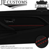 RED STITCH LEATHER FRONT DOOR ARMREST COVERS FOR BMW F32 F33 F82 F83 CUSTOM NEW