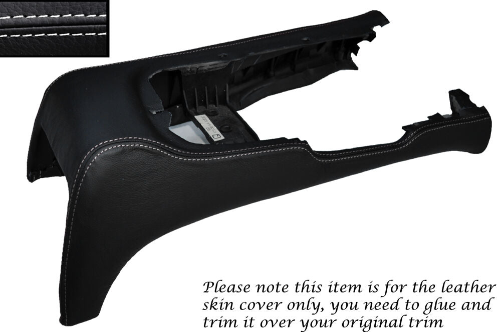 WHITE STITCH CENTRE CONSOLE SURROUND LEATHER COVER FITS MAZDA RX7 FD3S 92-02