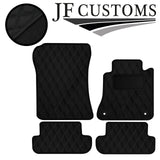 D GREY DIAMOND STITCH VINYL 4XTAILORED FLOOR CARPET FOR MERCEDES CLK 03-10 JF1