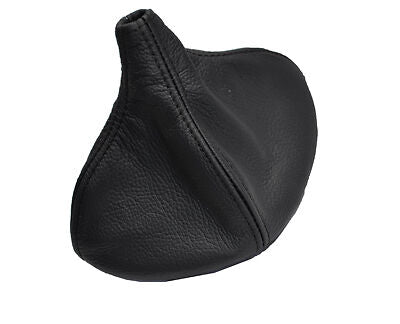 black stitch FITS VW POLO MK1 75-81 LEATHER GAITER FITS OVER RUBBER CUSTOM NEW