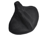 black stitch FITS VW POLO MK1 75-81 LEATHER GAITER FITS OVER RUBBER CUSTOM NEW