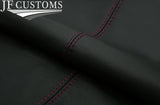 BURGUNDY STITCH LEATHER DASH DASHBOARD COVER FITS FIAT 500 ABARTH 07-16