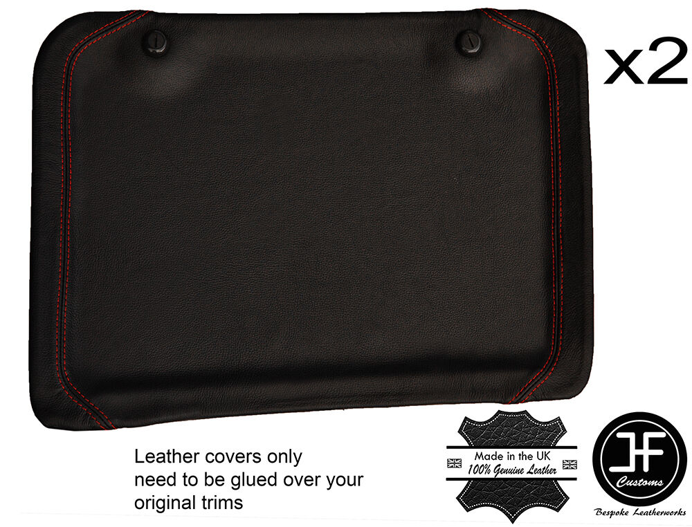 RED STITCHING 2X ROOF SUN GUARD TRIM LEATHER COVERS FITS 300ZX Z32 90-96