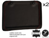 RED STITCHING 2X ROOF SUN GUARD TRIM LEATHER COVERS FITS 300ZX Z32 90-96